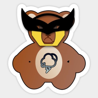 WOLVERINE GRUMPY TEDDY Sticker